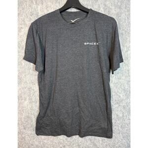 SpaceX Womens Gray Falcon Heavy Short Sleeve Shirt - Medium